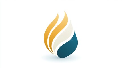 Aufkleber - Icon representing flame symbolizing energy and warmth for design and branding solutions in various industries. Generative AI