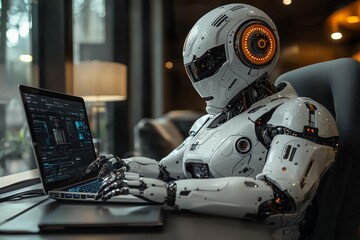 Poster - An AI chatbot discusses with a businessman to devise a unique solution for solving stock management issues