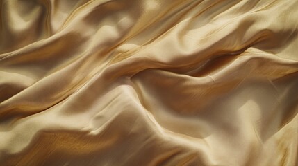 Wall Mural - Gold Silk Fabric Close Up