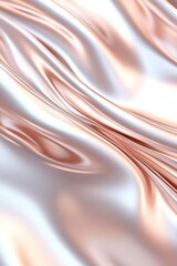 Poster - A rippled surface resembling silk flows gracefully, showcasing a blend of soft hues that interact with light in an elegant manner