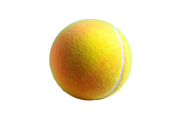 Poster - Tennis ball, isolated on white background, full depth of field