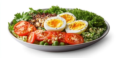 Wall Mural - Egg Salad with Tomatoes and Lettuce