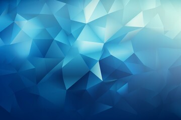 Poster - Geometric pattern forming a mesmerizing blue abstract background with low poly design