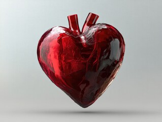 Wall Mural - Glass Heart in Air