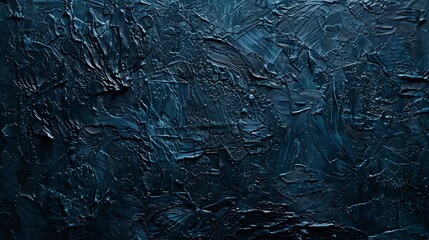 Wall Mural - abstract blue painted canvas texture. dark navy blue acrylic brush strokes. grunge art background.