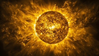 Wall Mural - sun in space