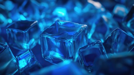 Poster - Stacked Ice Cubes