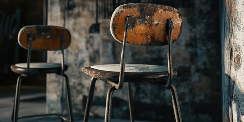 Canvas Print - Two Wooden Chairs