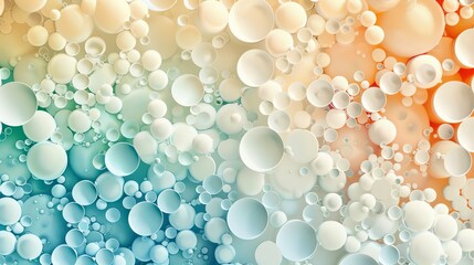 A close-up of a colorful abstract pattern of bubbles.
