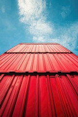 Wall Mural - Red Metal Roof