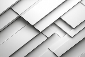Poster - Ultra high definition quality white clear blank subtle abstract geometrical background. Monotone light empty concave surface. Minimalist style wallpaper. Futuristic 3D illustration