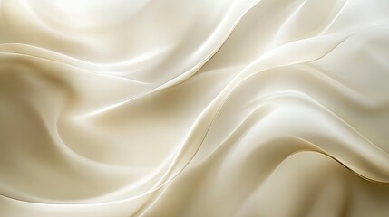 Wall Mural - A close-up of a digital screen showing soft, flowing light patterns, with a solid background and empty space for added digital elements.