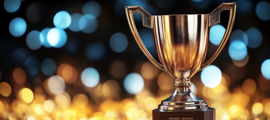 Wall Mural - trophy award for music and sport. generative ai technology.