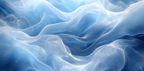 Poster - Abstract watercolor paint background with a deep blue gradient and liquid, fluid grunge texture