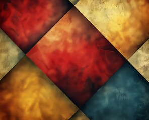 Poster - A burnt orange autumn background design featuring lines and angles