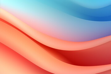 Poster - Smooth gradient wave shapes creating a colorful abstract background, perfect for modern and vibrant designs