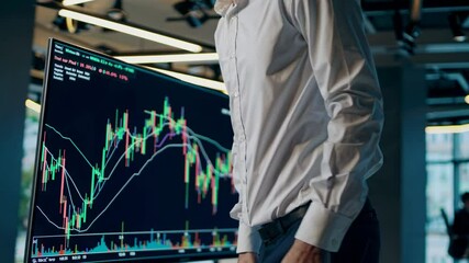 Aufkleber - Trading analysis session focused on stock market trends in modern office