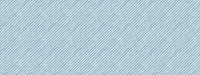 Vector seamless pattern of a light blue denim fabric with a diagonal twill weave. High-resolution, realistic texture perfect for backgrounds, and design projects. Suitable for decor and digital arts.