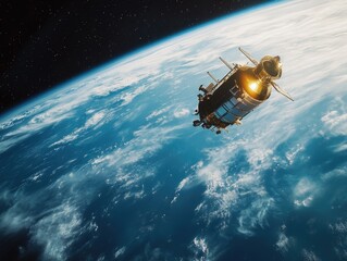 Wall Mural - space station view of earth