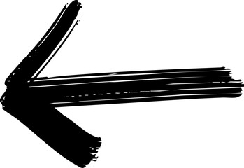 Poster - Arrow scribble marker brush line vector shape