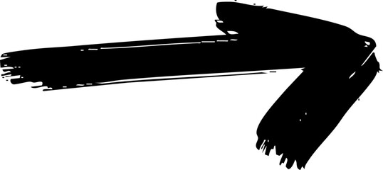 Poster - Arrow scribble marker brush line vector shape