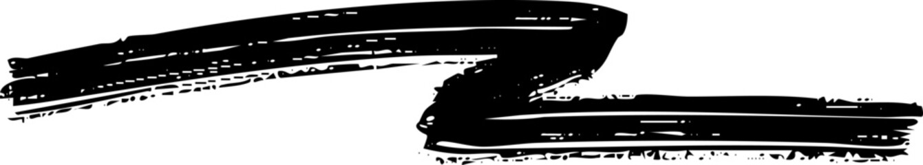 Poster - Underline scribble marker brush line vector shape
