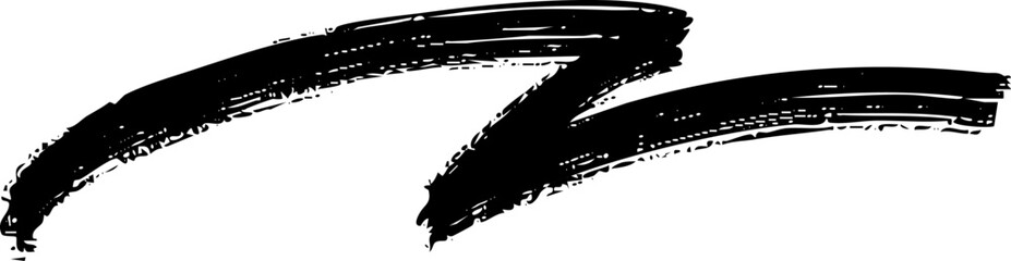 Poster - Underline scribble marker brush line vector shape