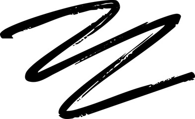Poster - Abstract scribble marker brush line vector shape