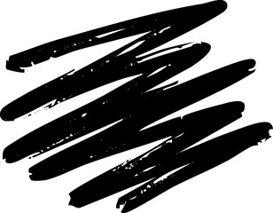 Poster - Abstract scribble marker brush line vector shape