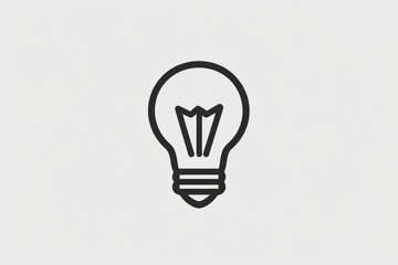 Poster - Bright concept of a light bulb showcasing an idea or innovation in a minimalist and modern design style. Generative AI