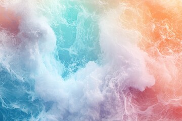 Aufkleber - Waves crashing on a sandy shore during sunset create a serene blend of colors in the ocean's water