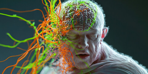Poster - Digital Rendering of Human Brain and Musculature with Filaments