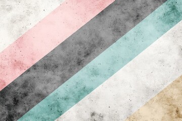 Poster - Abstract design featuring textured stripes in pastel colors for modern decor