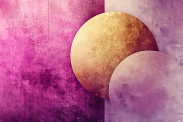 Aufkleber - Colorful abstract circles blending with textured background showcasing vibrant hues and shapes