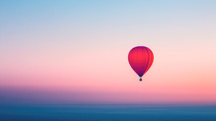 Hot air balloon adventure scenic skies travel serene horizon