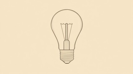 Poster - Light bulb design with intricate details and soft background for creative projects and innovation concepts. Generative AI