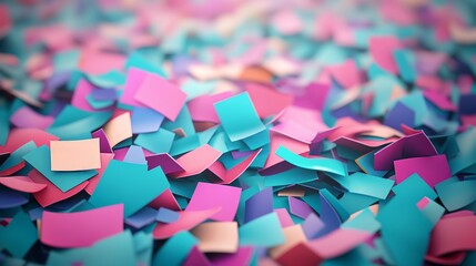 Poster - Colorful Brainstorm Abstract Background with Vibrant Notes for Marketing and Advertising