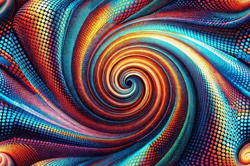 Poster - Abstract Halftone Pattern Long Exposure Photography - Artistic Background Texture