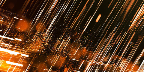 Poster - black abstract technology illustration background