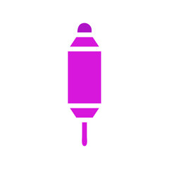 Poster - Purple Graphic Icon of an Object Isolated on White
