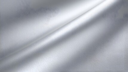 Poster - Elegant gray color paper background with a smooth glowing silver aluminum texture featuring subtle light waves and a reflective metallic surface creating a modern and sophisticated look