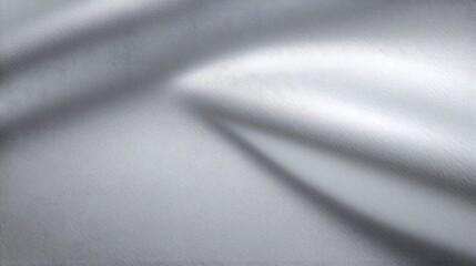 Poster - Metallic Gray Shiny Paper Background with Smooth Flowing Silver Aluminum Texture and Soft Luminous Reflections Providing a Sleek and Futuristic Aesthetic with Gentle Light Gradients