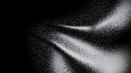 Fototapete - Elegant monochrome abstract background featuring a deep black grainy gradient texture enhanced by soft white and gray noise effects creating a modern and sophisticated backdrop suitable for banners