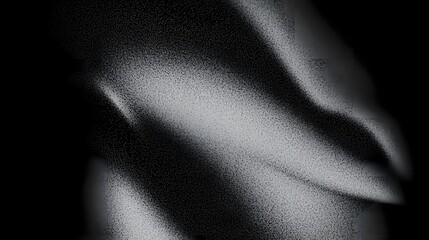 Leinwandbilder - Sophisticated Monochrome Gradient Texture for Modern Backdrops and Headers  This abstract dark black and white grainy gradient background with subtle noise and textural elements creates a unique