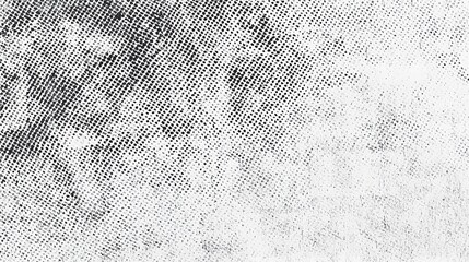 Leinwandbilder - Scanned paper texture with a faded distressed grunge grit pattern and a subtle black and white sand noise overlay featuring a halftone gradient effect