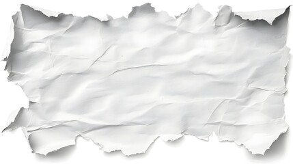 Poster - Abstract composition featuring torn white paper strips with rough jagged edges isolated on a sleek black background showcasing paper textures for modern and design purposes