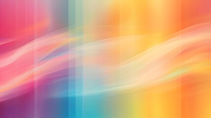 Poster - Soft blurred abstract rainbow gradient background with a harmonious blend of vibrant hues and colors creating a serene and expressive atmosphere for creative designs LGBTQ pride