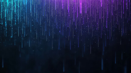 Poster - Ethereal Light Trails Sweeping Across a Dark Canvas with a Mystical Atmosphere