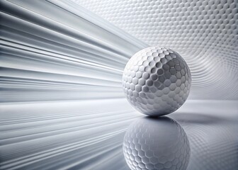 Poster - Abstract White Football Sunday Texture: Minimalist Long Exposure Pattern Design