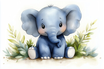 Wall Mural - Baby Elephant Toy